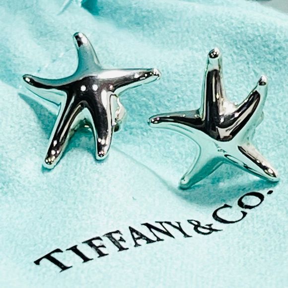 Tiffany & Co. Jewelry - TIFFANY & CO Elsa Peretti Sterling Silver Starfish Earrings